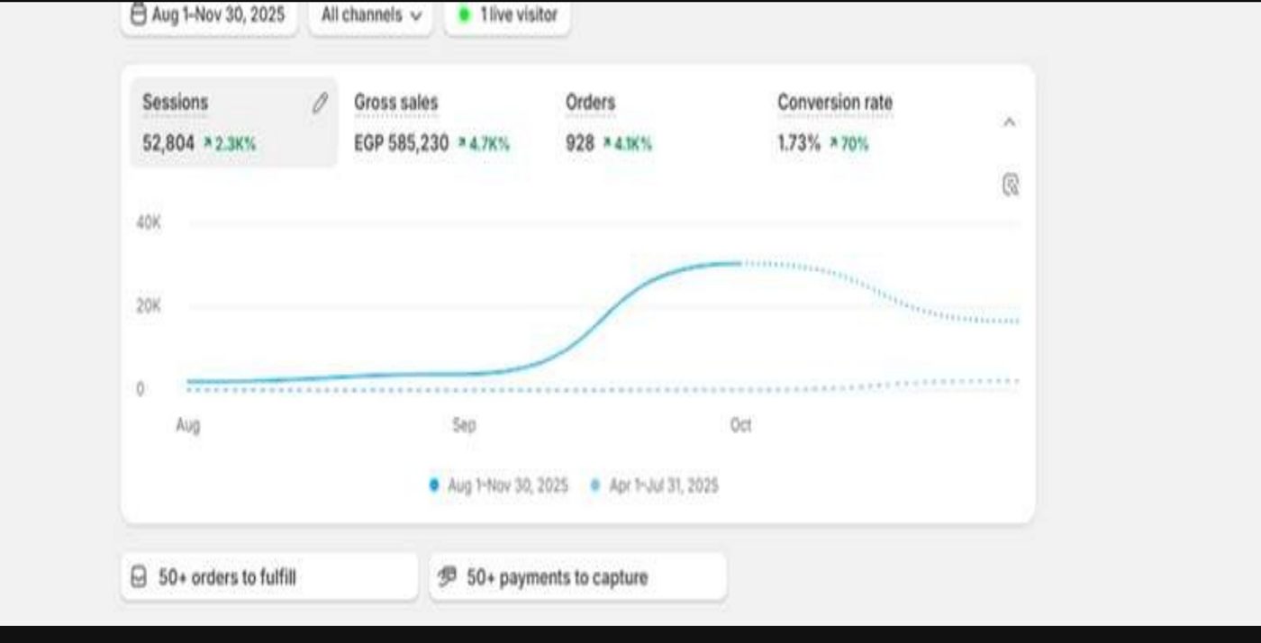 Fashion Accessories analytics dashboard